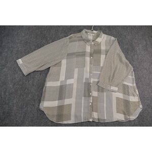 Rose and Olive 3x womens button down shirt work attire, date‎ night luxury look